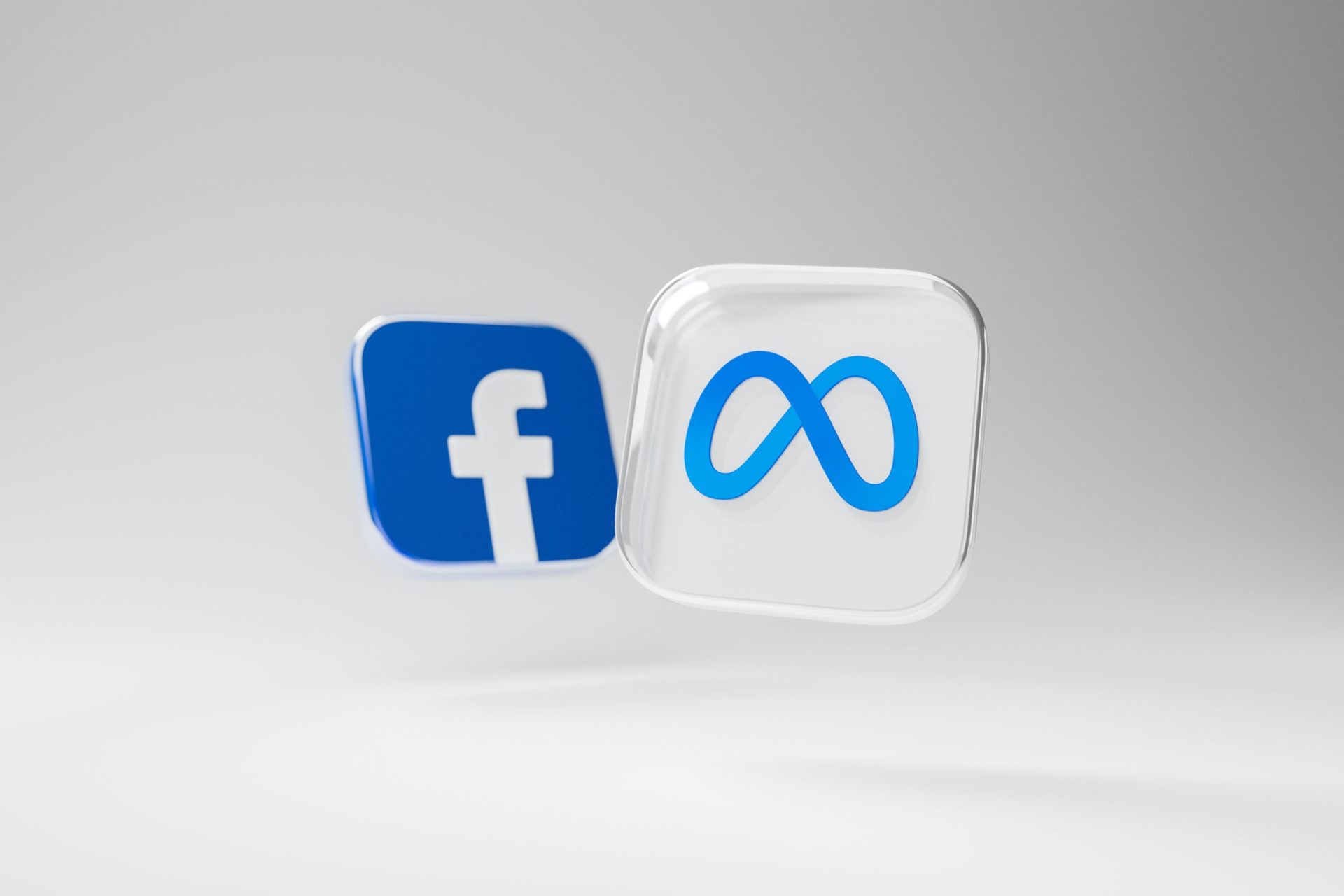 meta and facebook logo side by side